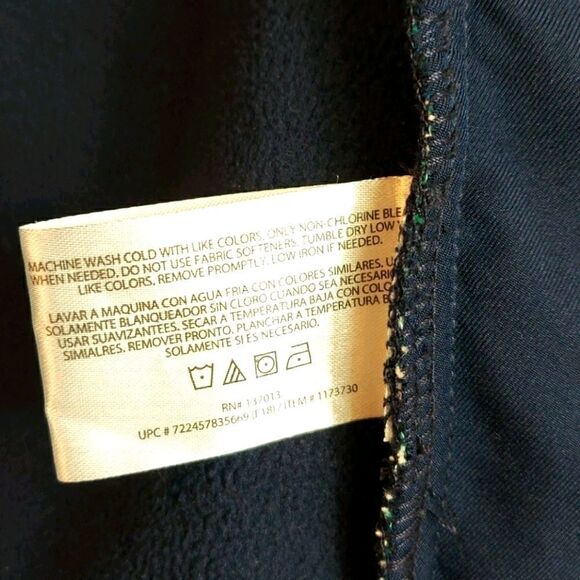 ORVIS Fleece Lined Plaid Flannel Shacket Sz S - Picture 8 of 9